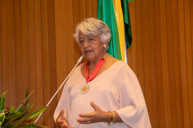 Assembleia concede Medalha “Terezinha Rego” à professora Maria do Socorro de Moura Matos