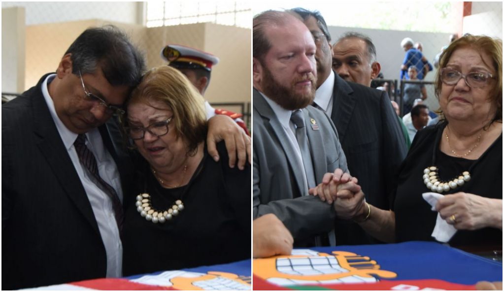 Flávio Dino e Othelino Neto prestam últimas homenagens à Humberto Coutinho 