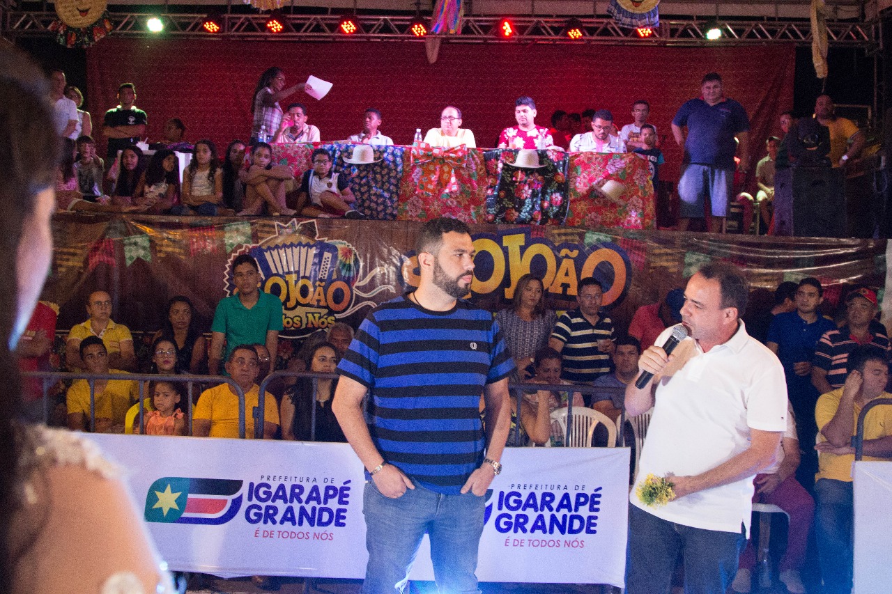 Fábio Macedo prestigia festa junina em Igarapé Grande