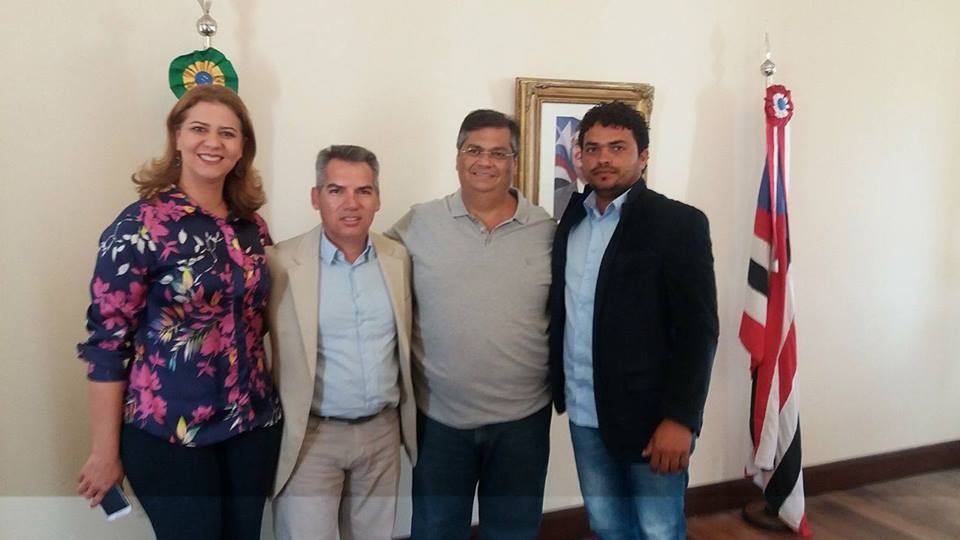 Valéria Macedo e o prefeito de Ribamar Fiquene Edilomar têm agenda com o governador Flávio Dino  