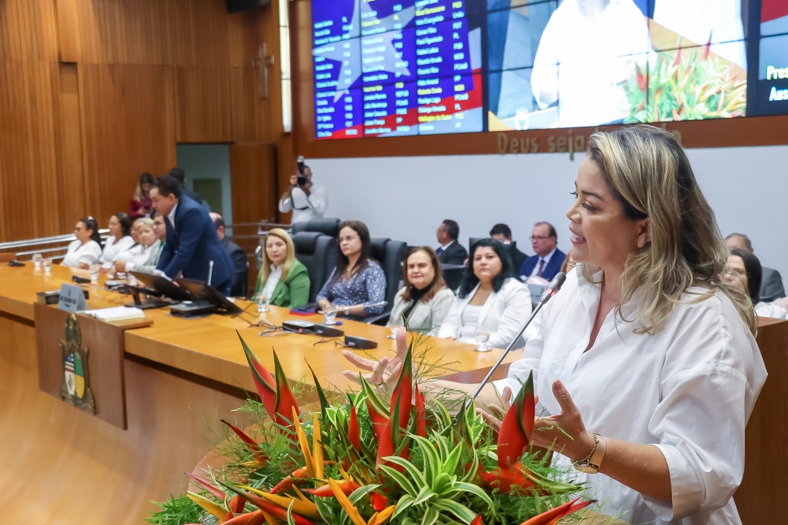 Mical Damasceno disse que a sessão solene celebrava uma das estruturas mais importante igreja, que é o Círculo de Oração