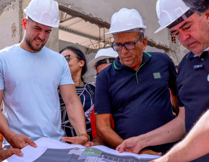Deputado Davi Brandão visita obras de revitalização do Terminal Rodoviário de Bacabal