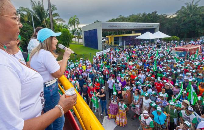 Presidente Iracema Vale recebe trabalhadores rurais durante o ‘Grito da Terra - Maranhão 2024’