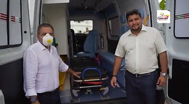 Antônio Pereira entrega ambulância ao  município de Cidelândia 