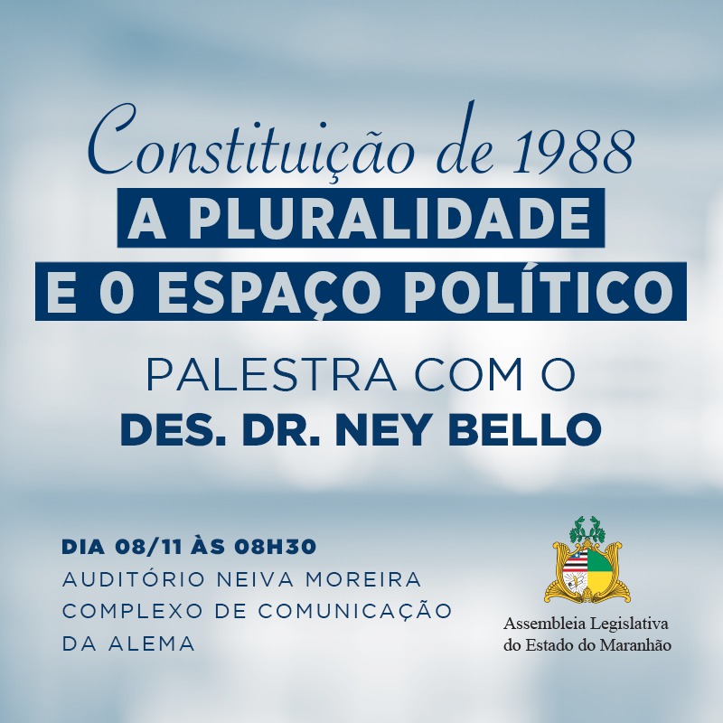 Assembleia promoverá palestra sobre os 30 anos da Constituição de 1988