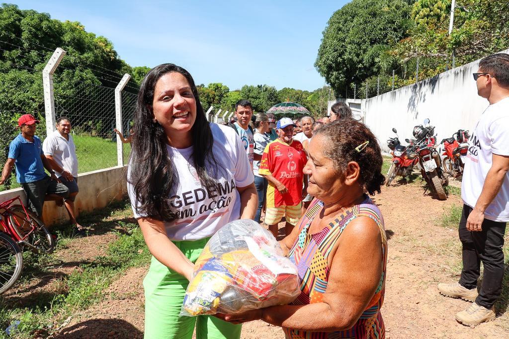 Gedema entrega a famílias de Tuntum donativos arrecadados na campanha “SOS Chuvas” 