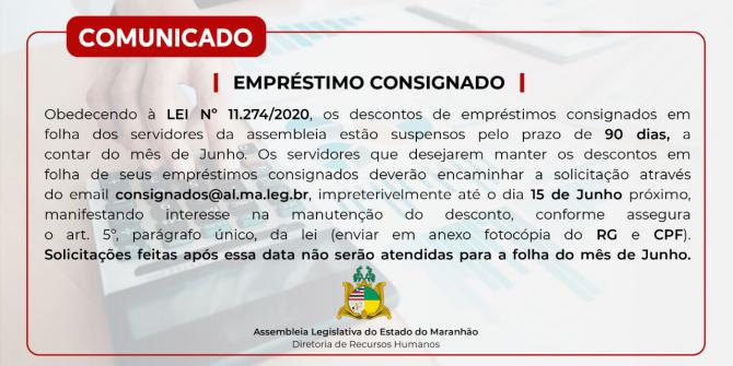 Assembleia suspende por 90 dias desconto de empréstimos consignados em folha de seus servidores