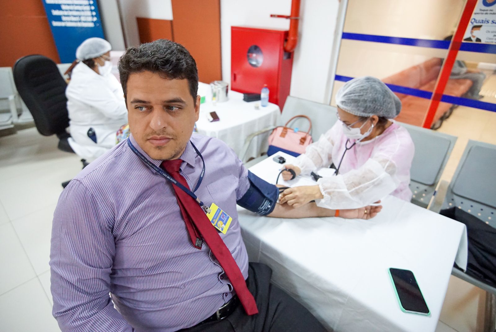 O consultor Anderson Rocha foi um dos servidores da Assembleia que fizeram a doação de sangue