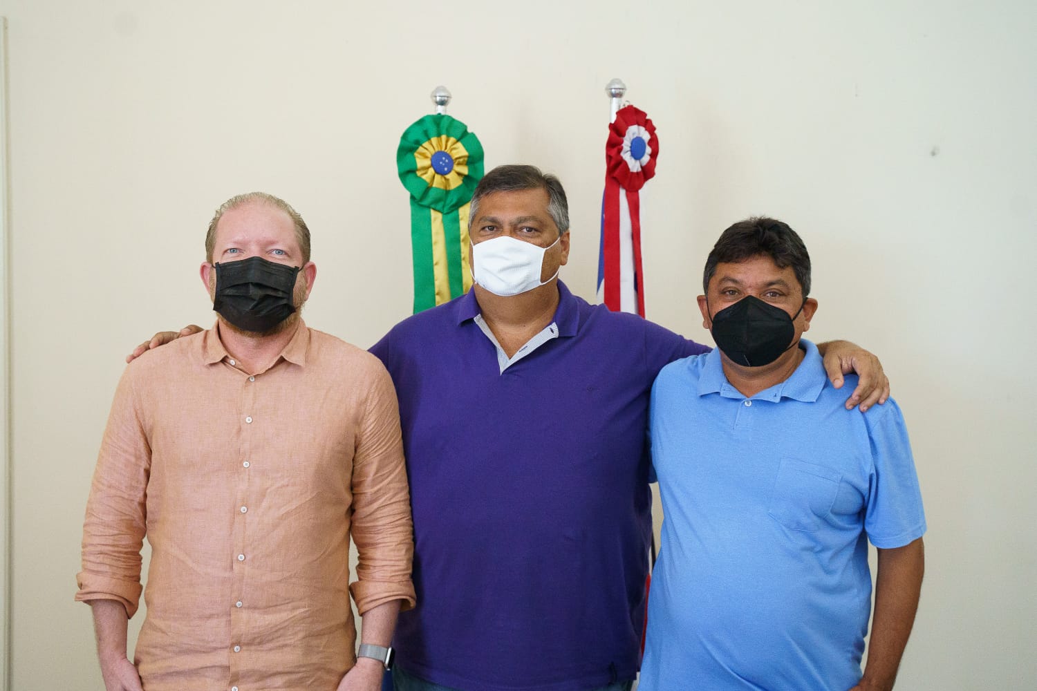 Reunião entre os chefes dos dois poderes contou com a presença do secretário estadual das Cidades, Márcio Jerry
