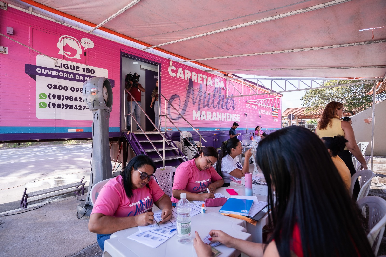 Carreta da Mulher oferta diversos serviços em saúde, no Clube dos Servidores da Alema, até esta sexta-feira (10)