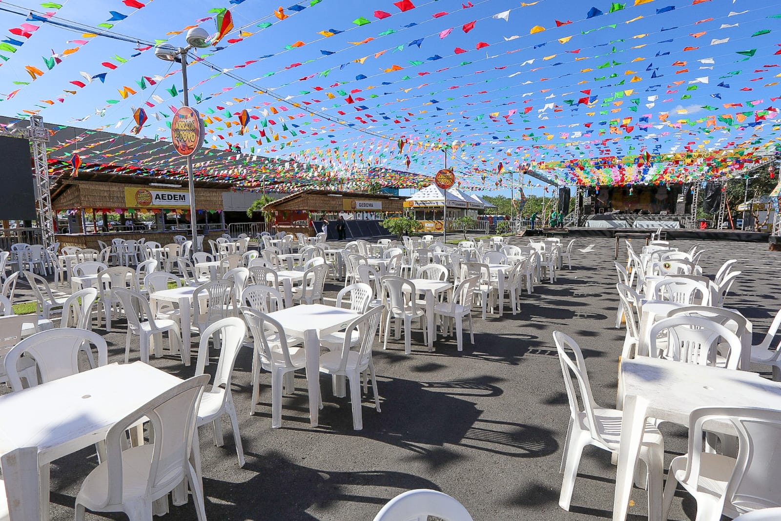 Público poderá se deliciar com as comidas típicas maranhenses à venda nas barracas juninas