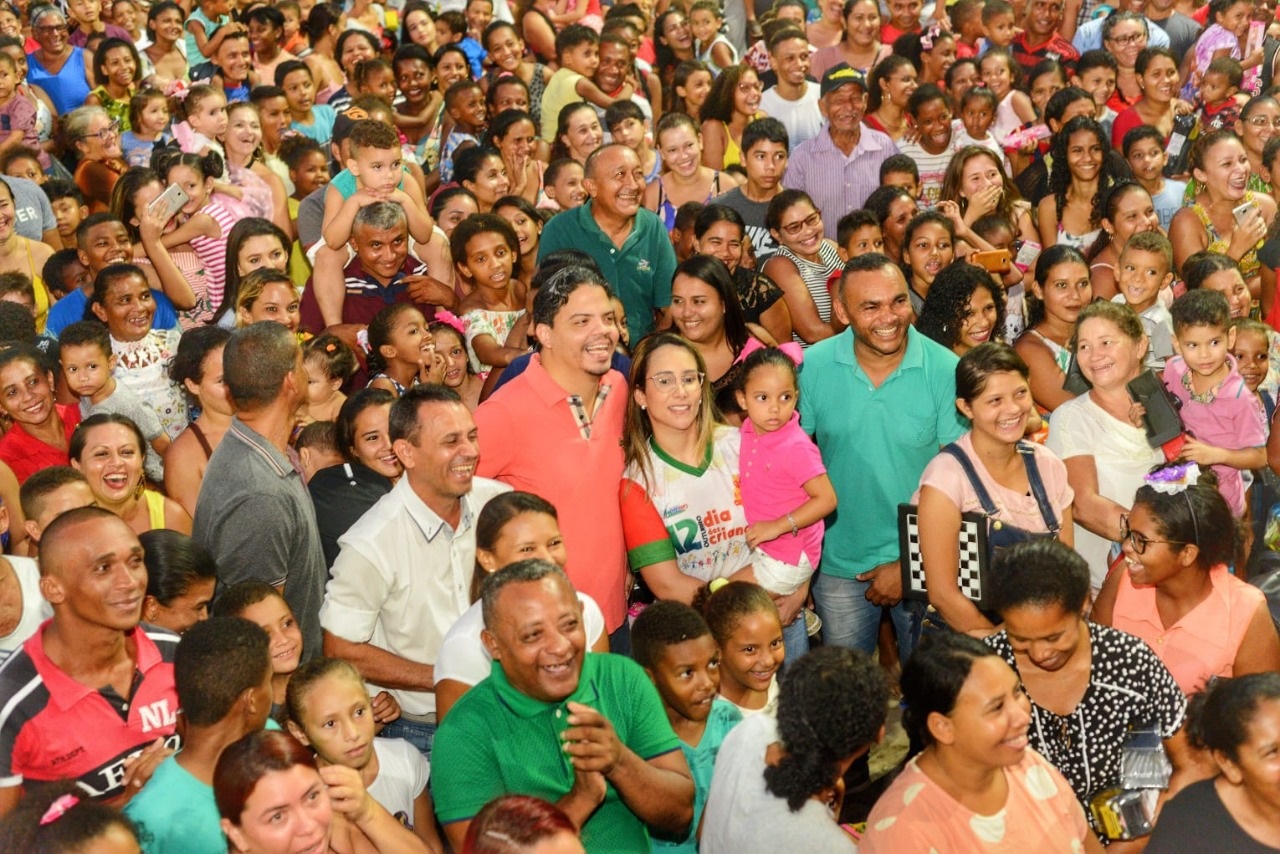 Milhares de crianças compareceram ao evento realizado na Praça José Sarney