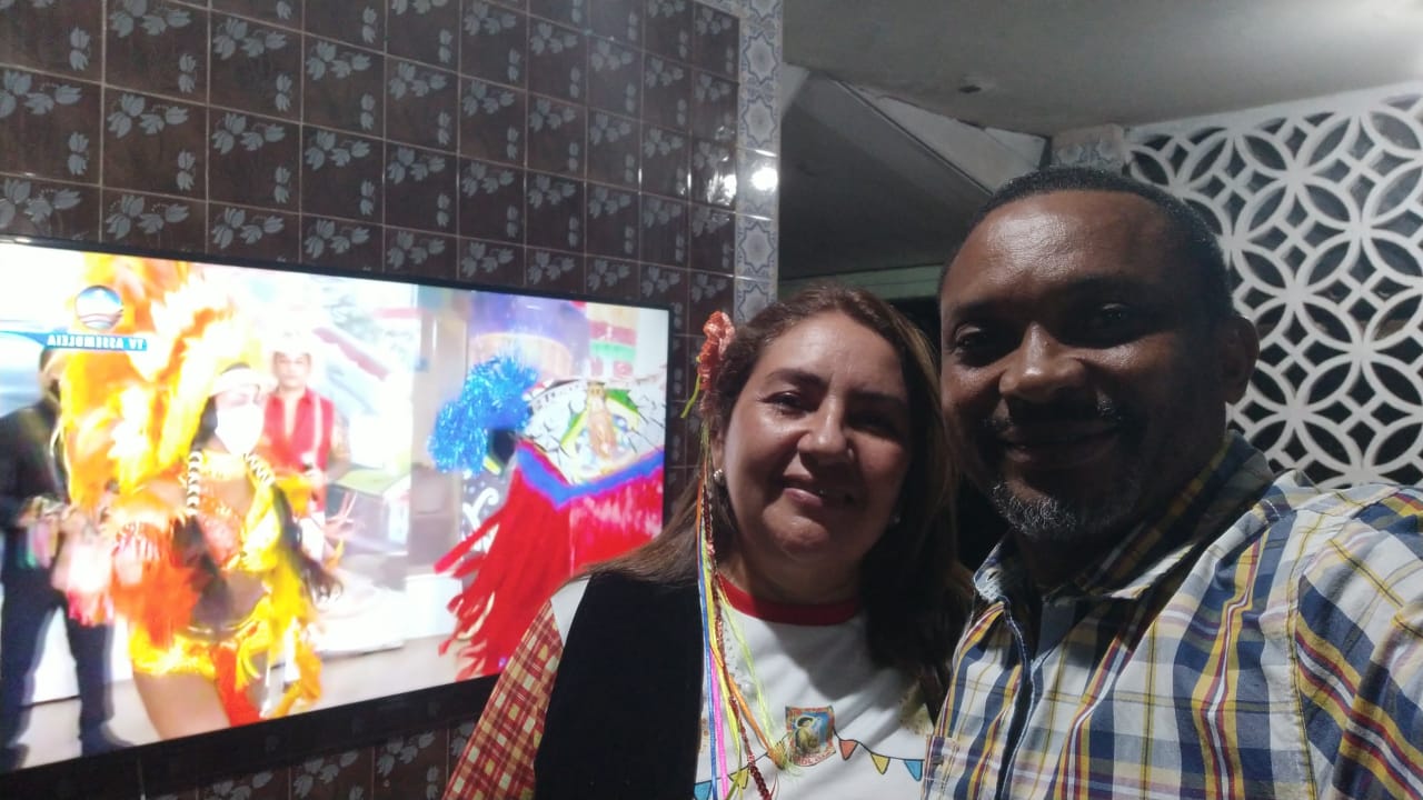 Lisboa e Rosana, do Cruzeiro do Anil, curtiram com muita animação as brincadeiras apresentadas no primeiro dia do evento