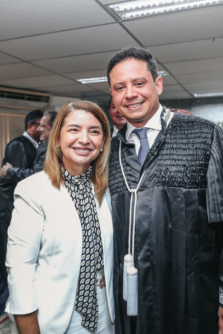 Presidente da Assembleia com o advogado Rodrigo Maia, membro efetivo do Tribunal Regional Eleitoral do Estado