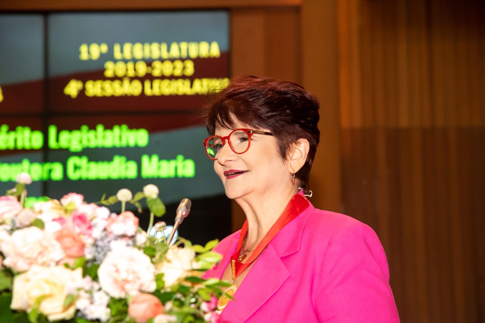 Cláudia Gonçalves agradeceu à Assembleia Legislativa e especialmente ao deputado Duarte Júnior