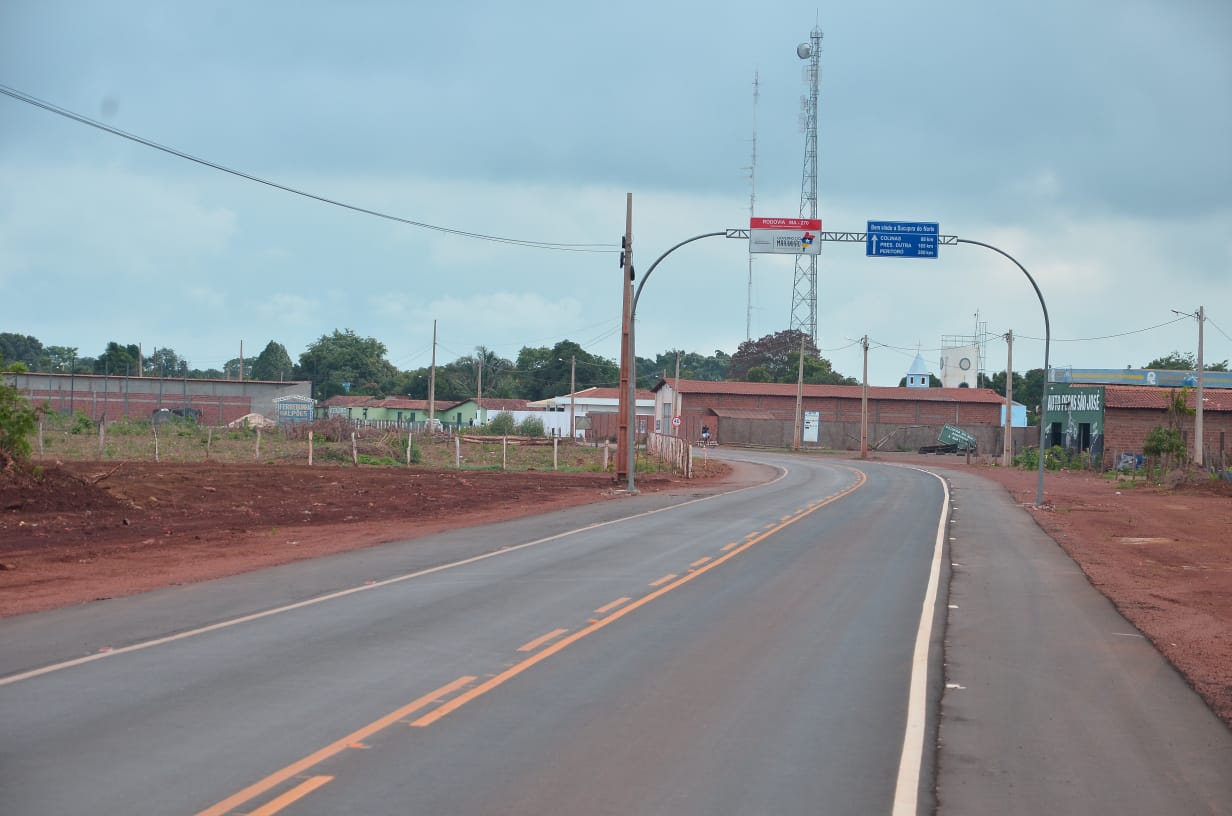 A estrada íntegra um pacote de obras nas áreas de infraestrutura, saúde e cidadania