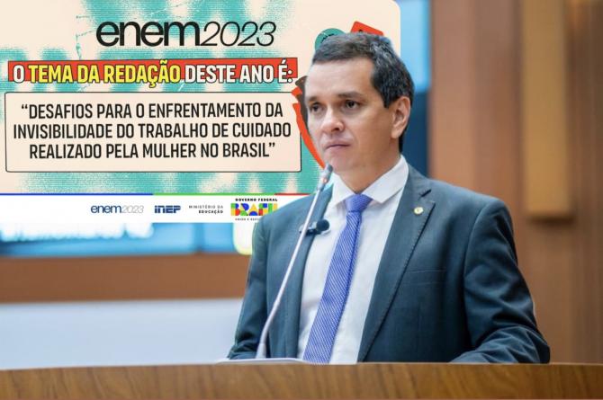 Ricardo Arruda diz que tema da redação do Enem promove importante reflexão e deve ser discutido no Parlamento