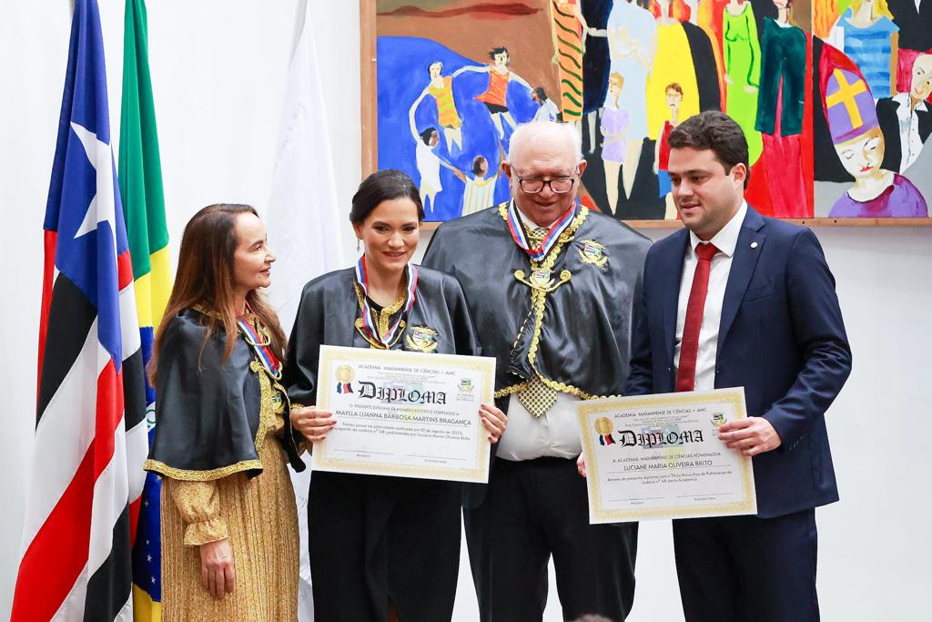 Na solenidade, foi dada posse aos novos membros efetivos da Academia Maranhense de Ciências