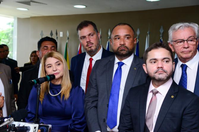 “Nós faremos uma gestão compartilhada”, afirma nova presidente da Assembleia em entrevista coletiva