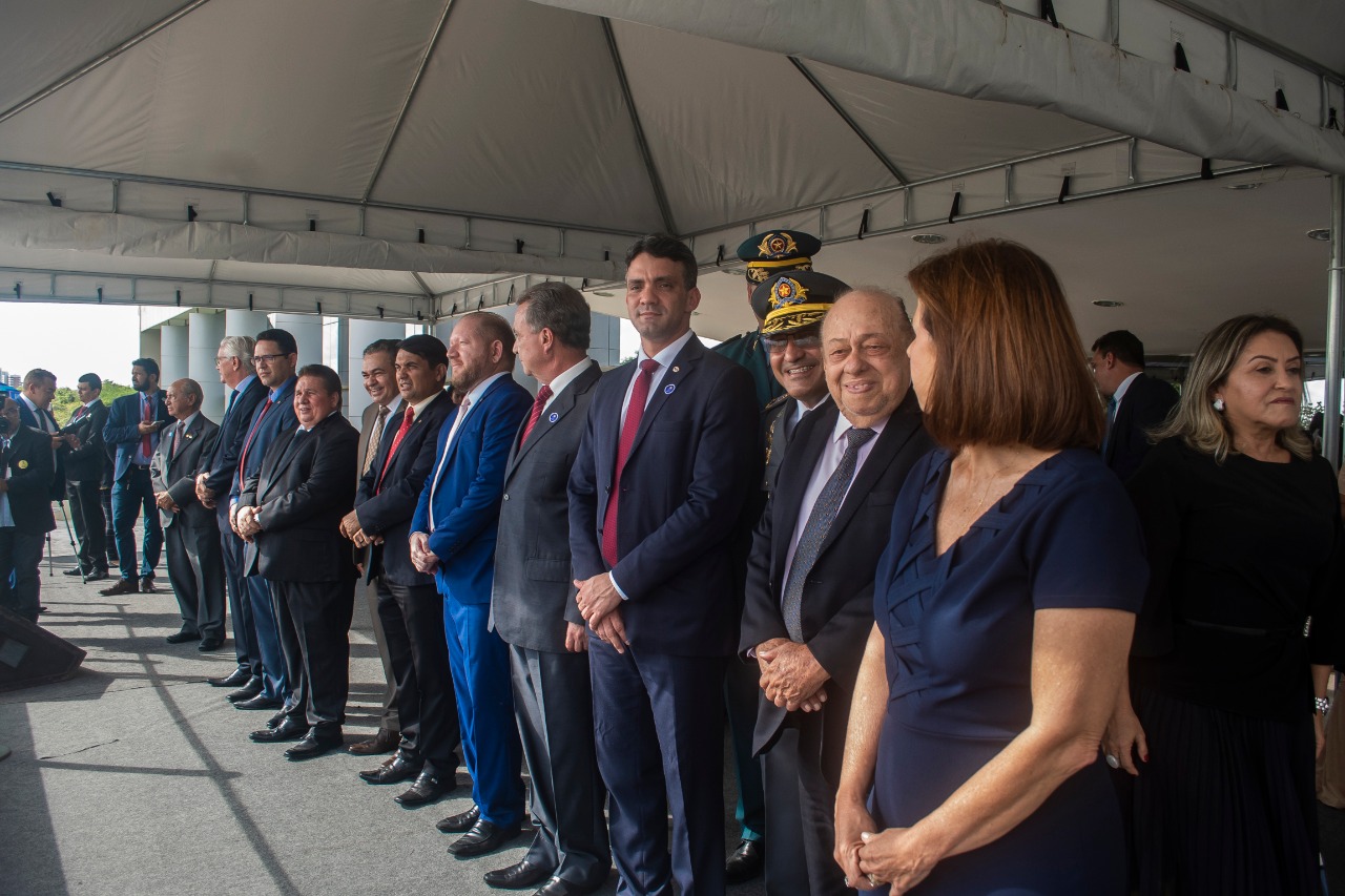 As autoridades prestigiaram a solenidade de abertura dos trabalhos legislativos 