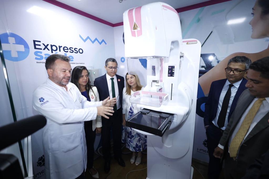 Iracema Vale e demais deputados visitaram a unidade móvel do Expresso Saúde