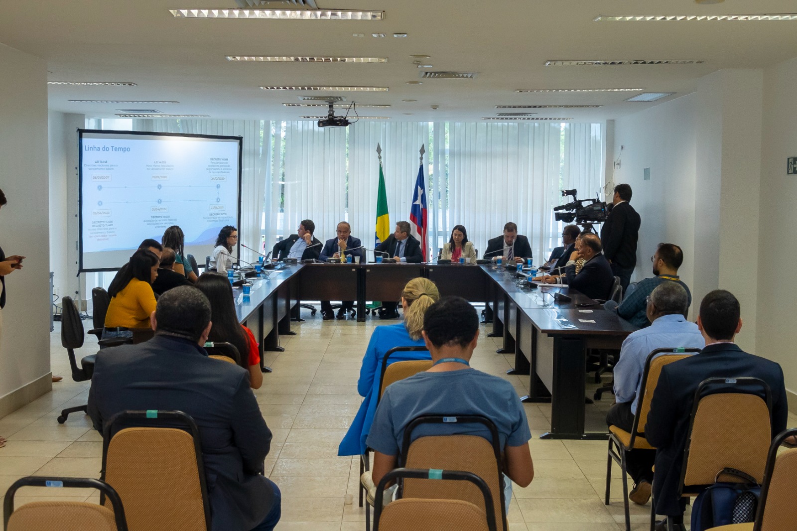 Na reunião, foi feito um relato pormenorizado sobre o programa de modernização e inovação da Companhia 