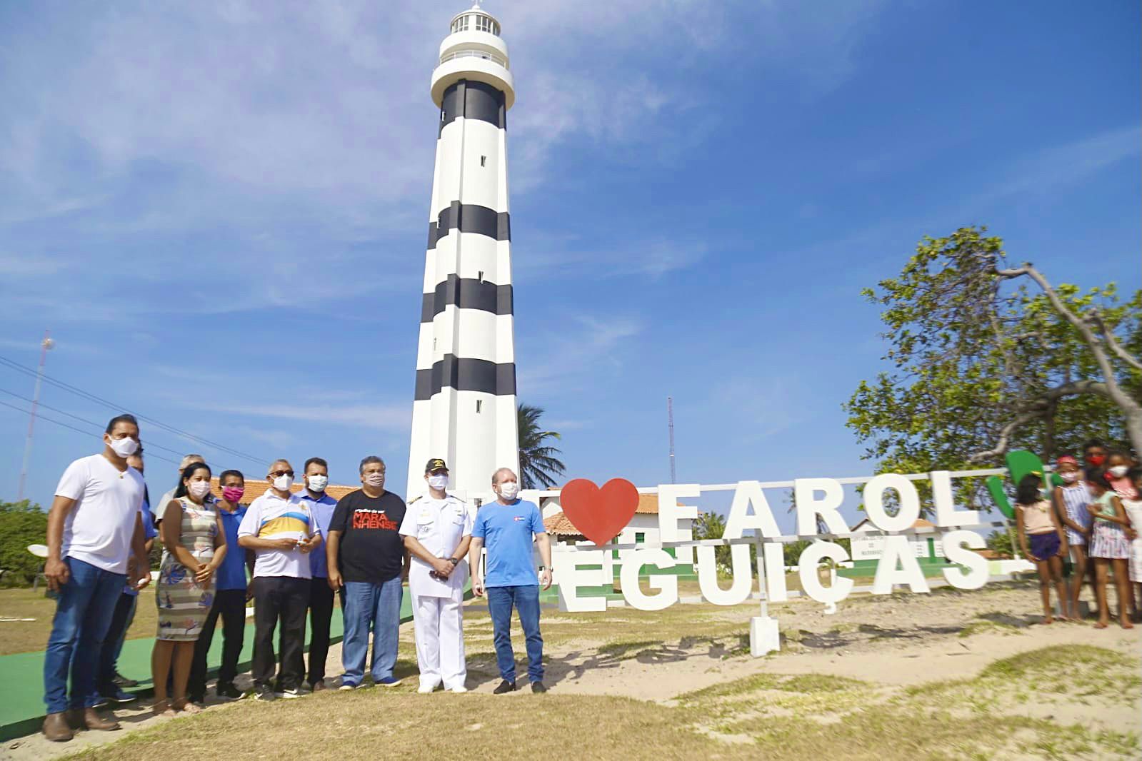 Othelino na reinauguração do Farol Preguiças, no povoado Mandacaru, entregue pelo governador Flávio Dino