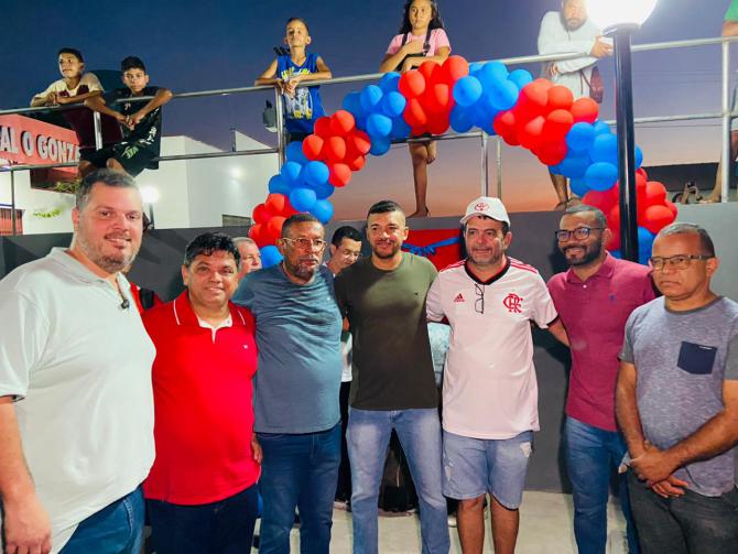 Rodrigo Lago participa de inauguração de praça em São Luís Gonzaga 