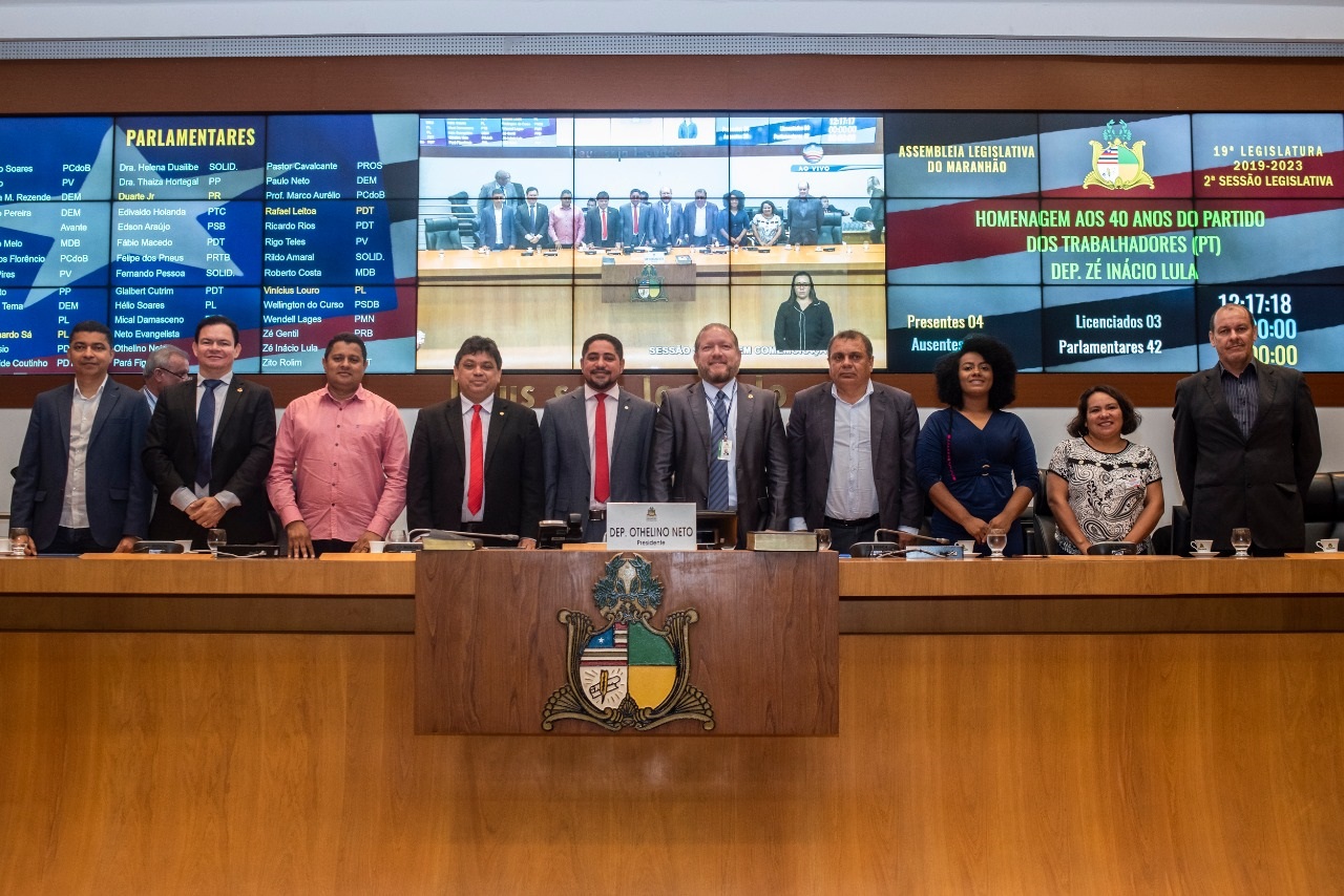 Sessão solene realizada na Assembleia Legislativa em homenagem aos 40 anos do Partido dos Trabalhadores 