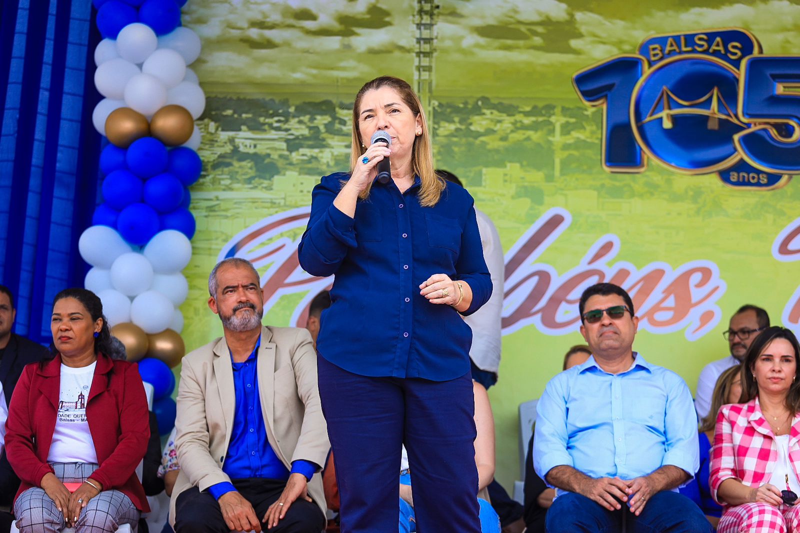 Presidente da Assembleia discursa na cerimônia alusiva ao aniversário de 105 anos do município de Balsas