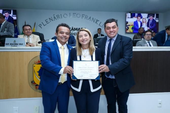 Iracema Vale é homenageada com Título de Cidadã Imperatrizense