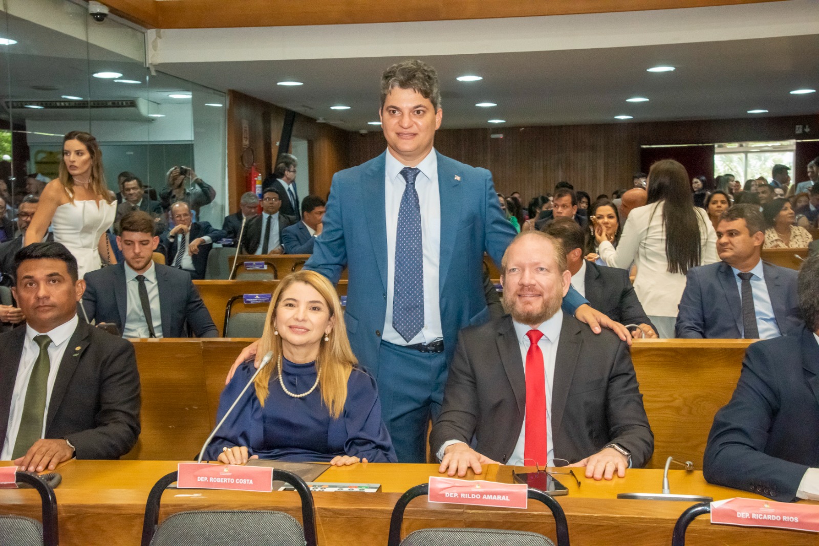 Othelino Neto durante a solenidade de posse, realizada nesta quarta-feira no Plenário Nagib Haickel 
