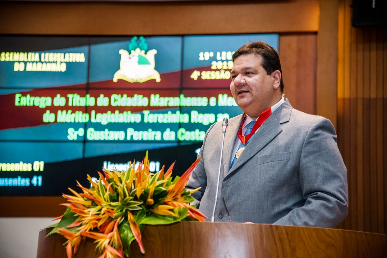 Professor Gustavo Pereira da Costa disse que estava profundamente feliz e emocionado com as honrarias a ele concedidas