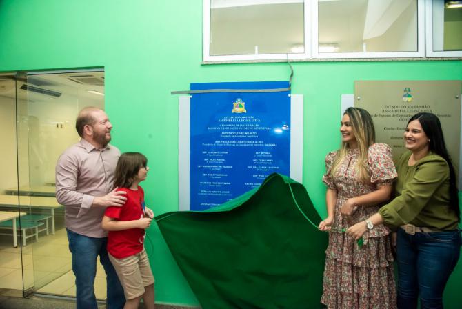 Assembleia inaugura obras de reforma e ampliação da Creche-Escola Sementinha 