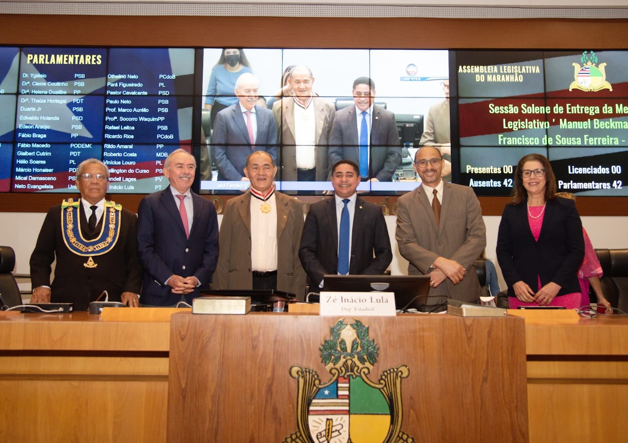 Solenidade de entrega da Medalha do Mérito Legislativo ‘Manuel Beckman