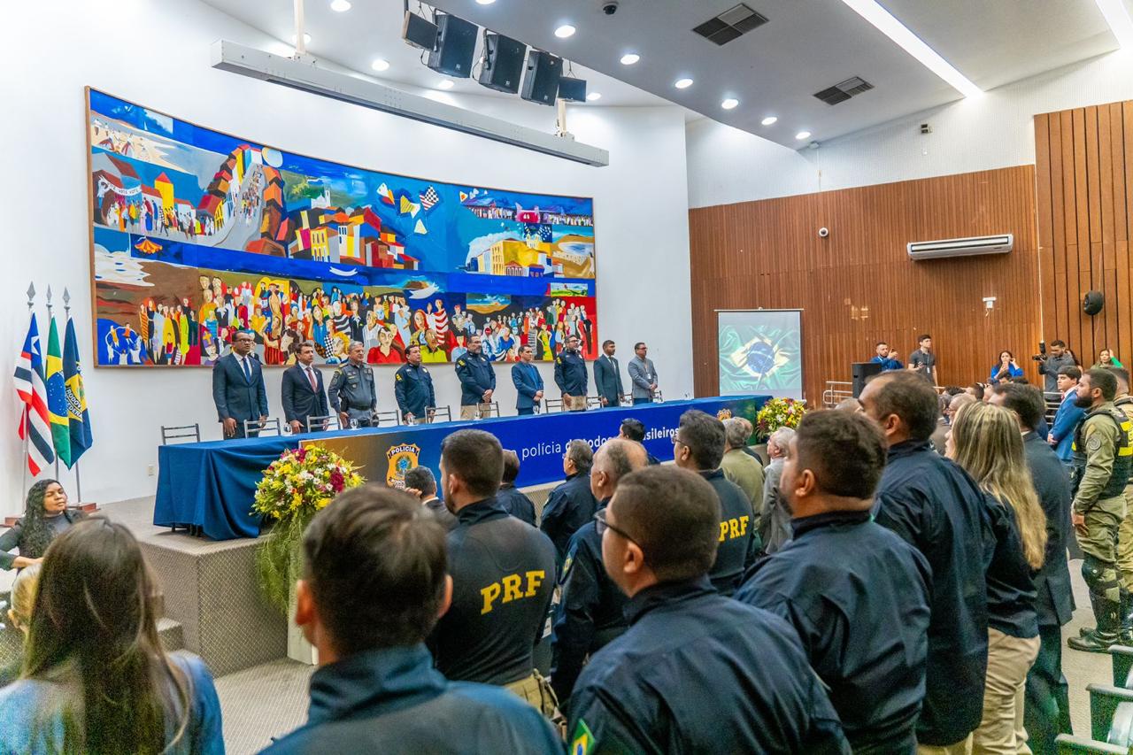 Evento contou com presença de policiais rodoviários federais, militares e convidados 