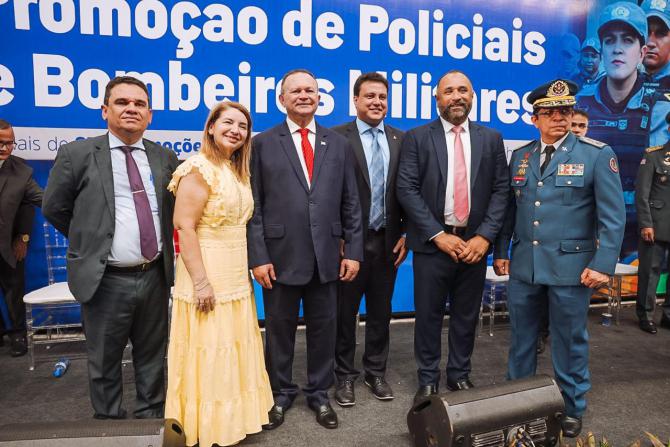 Iracema Vale prestigia solenidade que concede promoção para militares no Maranhão