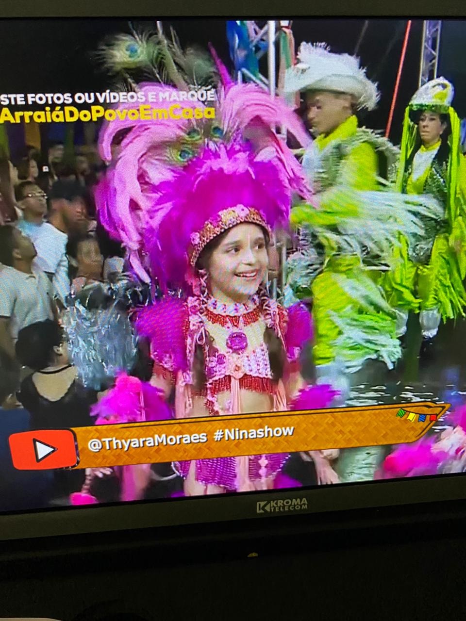 Internauta envia mensagem comentando apresentação do Boi de Nina Rodrigues, que contou com a participação de brincantes mirins