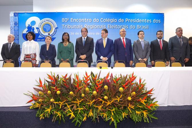 Iracema Vale participa de encontro do Colégio de Presidentes de Tribunais Regionais Eleitorais 