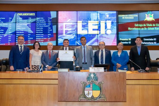 Advogado Gilson Ramalho é homenageado com Título de Cidadão Maranhense 