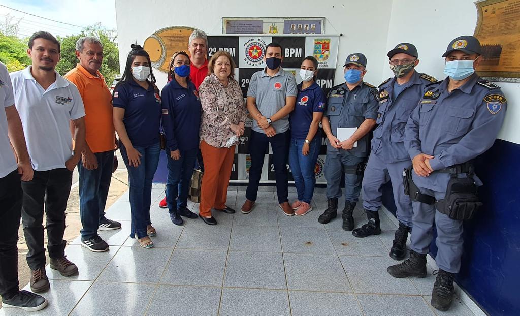 Cleide Coutinho visita 2º BPM de Caxias para verificar instalação do núcleo de equoterapia