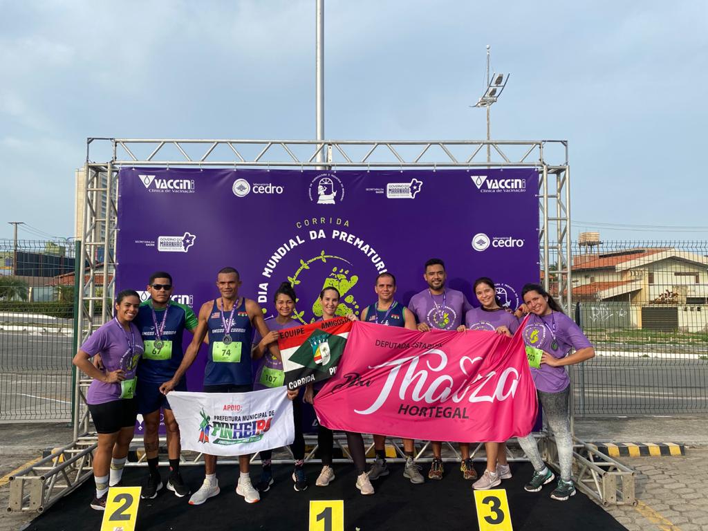 Thaiza Hortegal participação da corrida alusiva ao  
