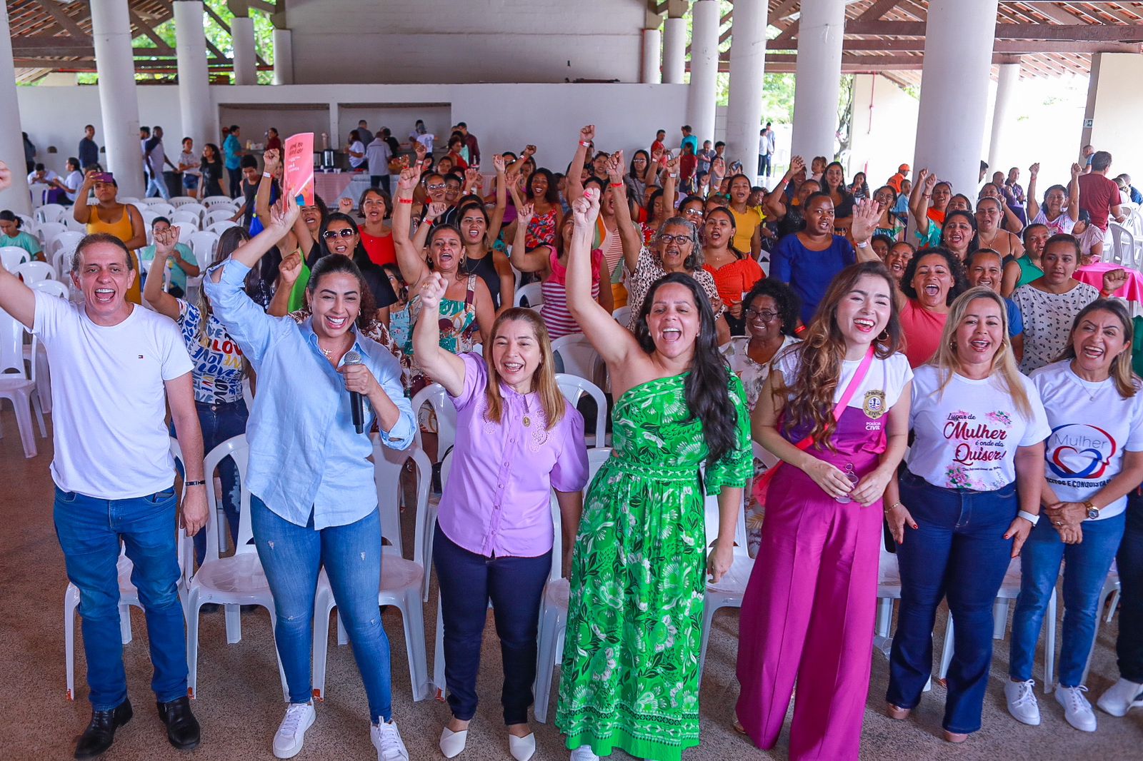 Acão itinerante no bairro Maiobão teve forte participação feminina