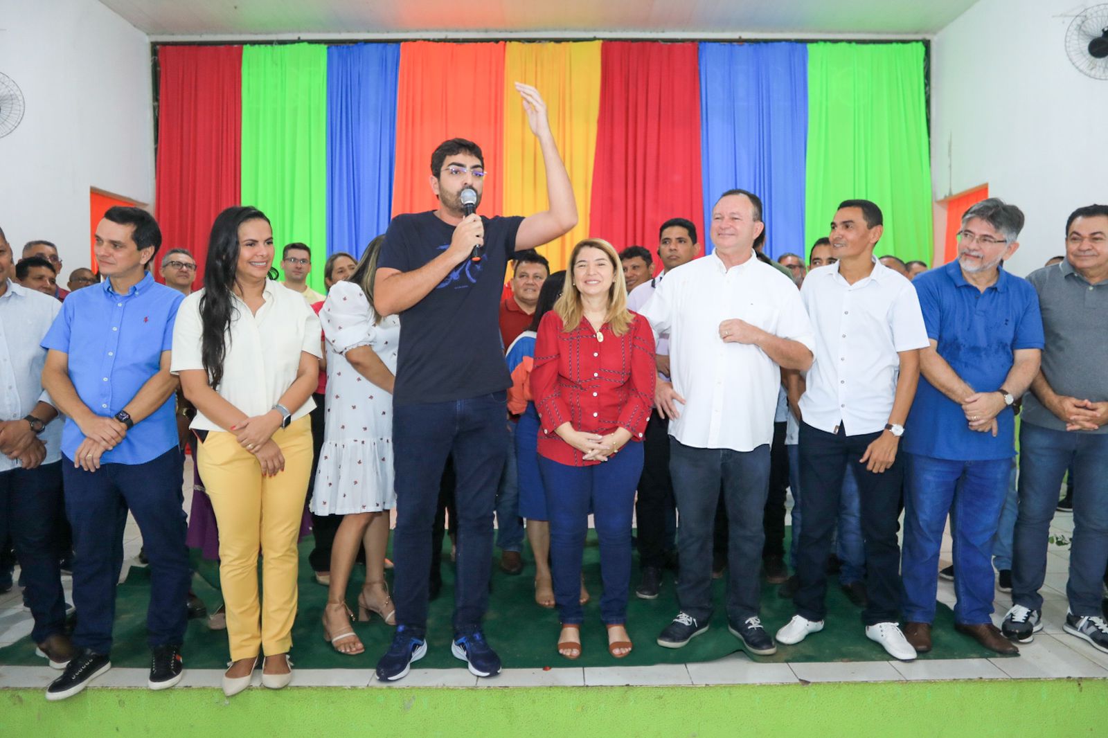 Iracema Vale com o governador Brandão e deputados foram recebidos em Urbano Santos
