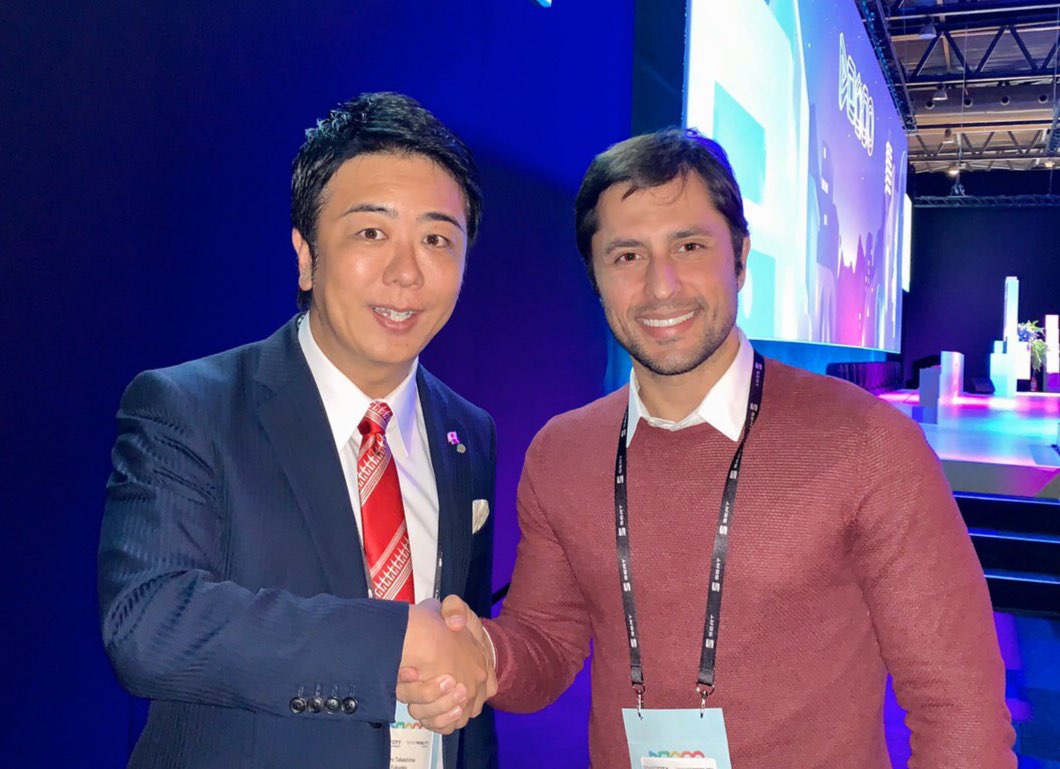Duarte Jr e Soichiro Takashima, prefeito de Fukuoka (Japão): a capital das startups na Terra do Sol Nascente