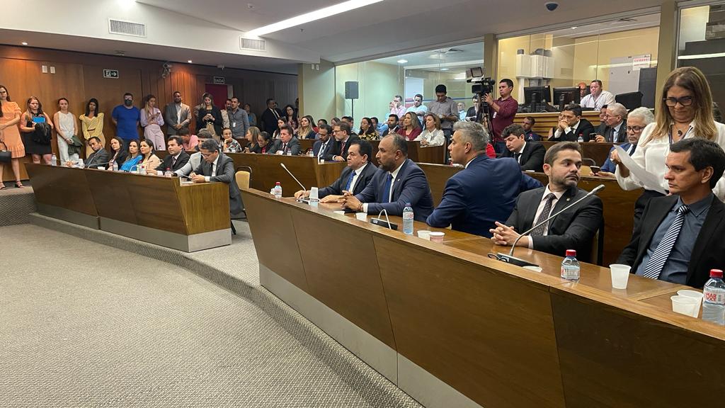 Roberto Costa na sabatina do advogado Daniel Brandão, realizada na tarde desta terça-feira 
