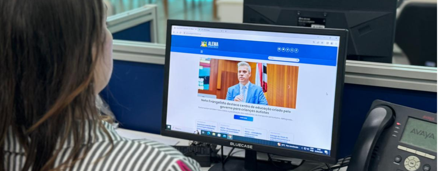 Deputados repercutem estreia do novo site da Assembleia, totalmente reformulado