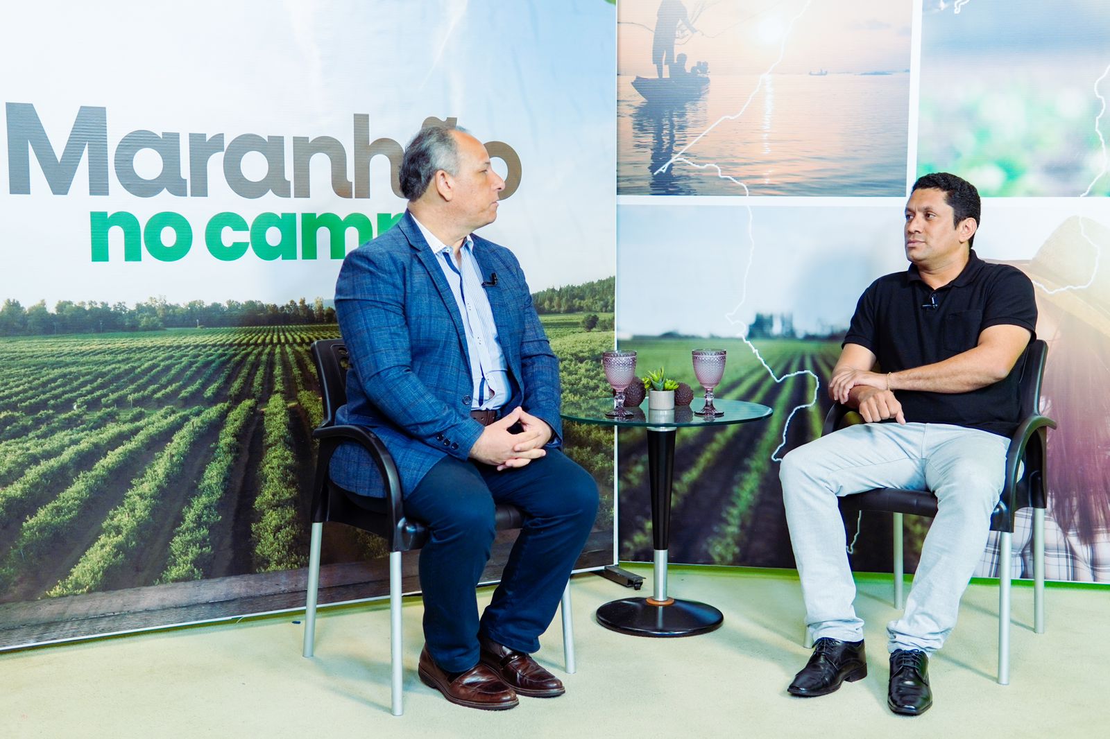 Mário Porto entrevista o secretário de Agricultura e Pecuária, Flávio Viana, no programa Maranhão no Campo