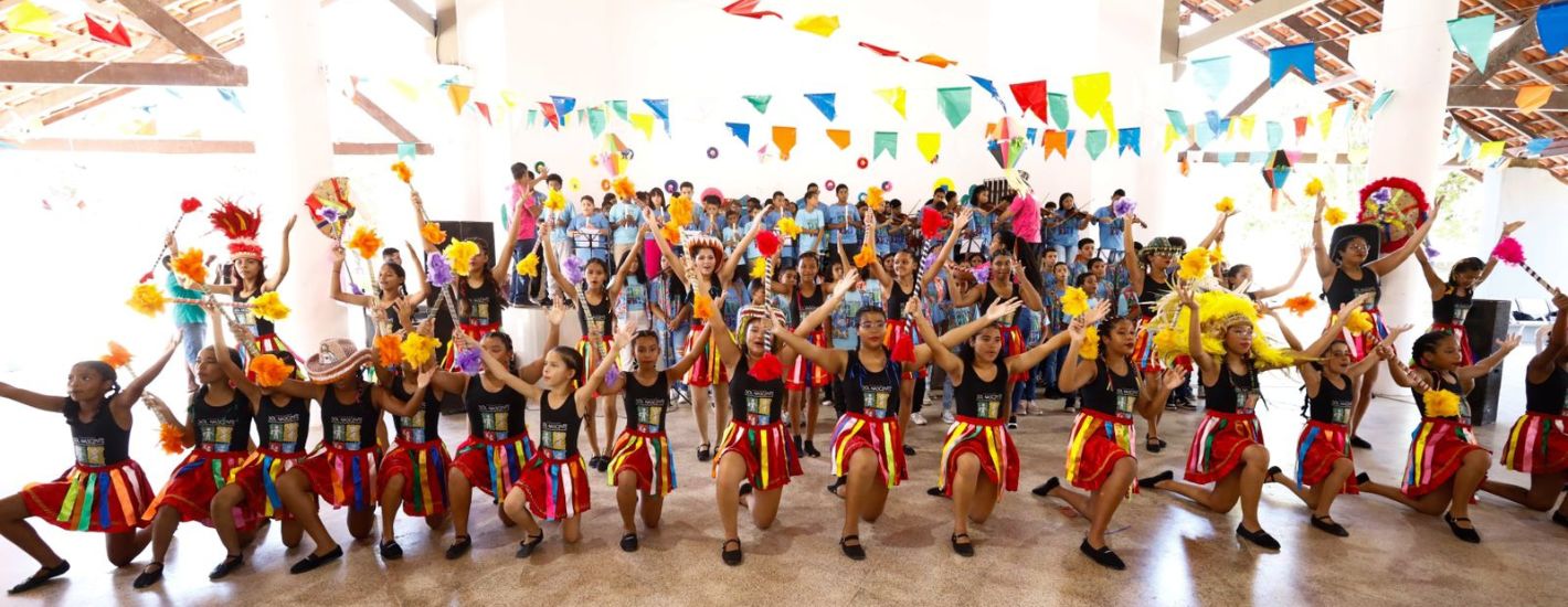 Gedema promove manhã junina com apresentações de alunos do programa Sol Nascente
