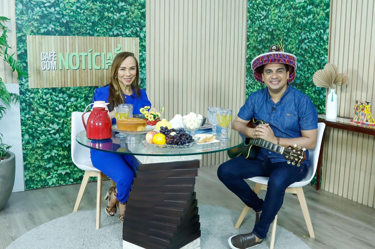 No ‘Café com Notícias’, Emanuel Jesus detalha o show “Festa para São João”
